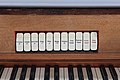 Registerwippen der Alfred Meyer/Förster & Nicolaus-Orgel der SELK zu Ebsdorfergrund-Dreihausen