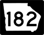 State Route 182 marker