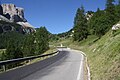 Grödnerjoch, Ostrampe, links der Col de Mesores