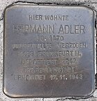 Stolperstein für Hermann Adler