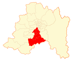 Location in the Santiago Metropolitan Region