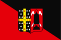 Vlag volgens Armoiries communales en Belgique. Communes wallonnes, bruxelloises et germanophones