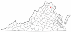 Location of Haymarket, Virginia