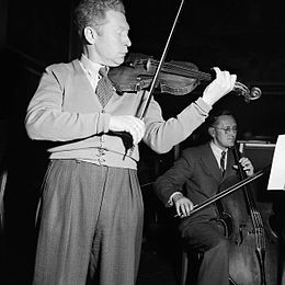 Glaser with Karl Andersen, rehearsal 1953