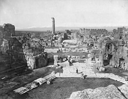 Baalbek látképe a 19. század végén