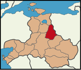 Map showing Susurluk District in Balıkesir Province