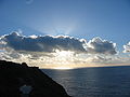 Cape Gris Nez'de güneşin batışı