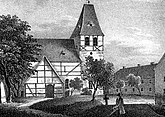 Dorfkirche Lindenau um 1850