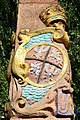 Königlich-polnisch-litauisches Wappen an der Distanzsäule in Geringswalde