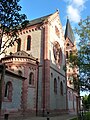 Kirche von Nordwesten im Abendlicht