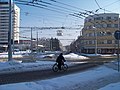 Hradec Králové: Wende­schleife im Zuge eines Kreisverkehrs