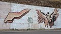 Evdilos köyünün hemen dışına düşen İkarus ve İkarya adası hakkında grafiti