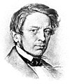 Johann Gustav Droysen. Stahlstich von H. Bürkner nach einer Zeichnung von Eduard Bendemann, 1856[3]