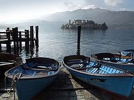 Isola San Giulio vanuit Orta San Giulio