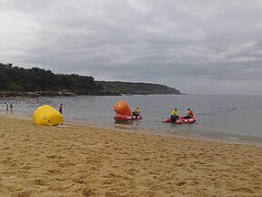 Blick auf Malabar Headland von Long Bay Beach