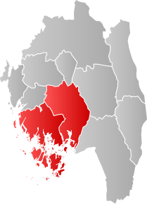 Kart over Nedre Glomma