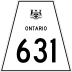 Highway 631 marker