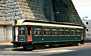 Philadelphia and Western interurban car