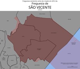 Kaart van São Vicente de Fora