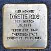 Stolperstein Gruene Str. 40 Roos Dorette