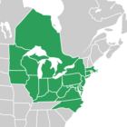 Symphyotrichum prenanthoides distribution map