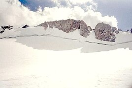 Der Upper Fremont Glacier an der Nordflanke des Berges