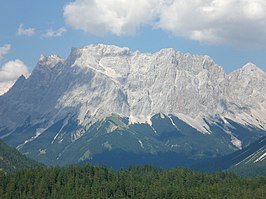 De Schneefernerkopf, gezien vanaf de Fernpas