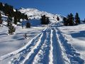 Skianstieg zum Gilfert im Dezember