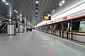 The platform of Line 9 is trapezoidal