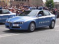 Un'Alfa Romeo 159, l'auto di punta della Squadra Volante