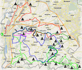 Routekaart van de Amstel Gold Race 2018