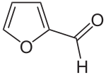 Strukturformel von Furfural