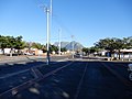 Das Township Langa mit dem Tafelberg im Hintergrund.