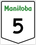 Provincial Trunk Highway 5 marker