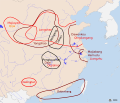 A map of the main cultural groups in Neolithic China
