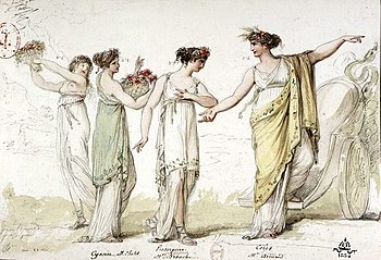 Proserpine, 1803 opera, costumes by Berthélémy