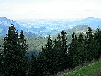 Blick ins Berchtesgadener Land, westwärts