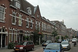 Foto van een deel van de Schiebroeksestraat, richting de Bergselaan.