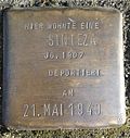 Stolperstein für eine Sinteza (Hacketäuerstraße 66)