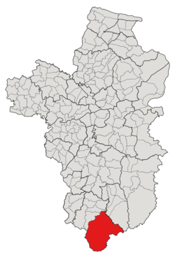 Subdistrict location in Ubon Ratchathani province