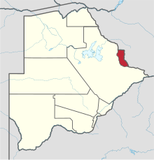 Location within Botswana