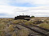 The Eagle Mountain Railroad's disused maintenance shed and interchange yard at Ferrum, California, in 2006