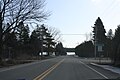 Looking east at the sign for Kangaroo Lake