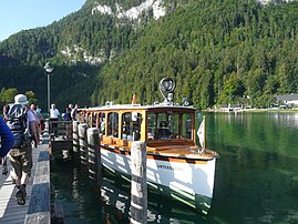 Bootssteg der Seelände des Königssees für Elektroboote (seit 1909)