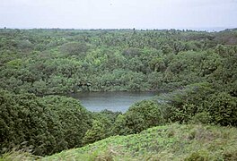 Lake Tiroto on Atiu Island