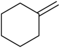 Strukturformel von Methylencyclohexan