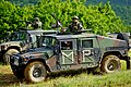 A Humvee of the military police of Bulgaria.