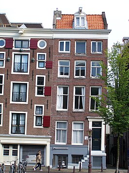 Prinsengracht 615, waar Galerie Louise Smit gevestigd was