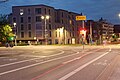 Radfahrstreifen auf der Kronenbrücke in Freiburg