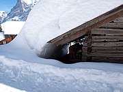 Snow on a roof (detail)